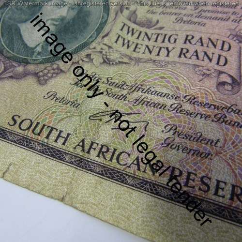 South Africa G Rissik R20 1962 - D2