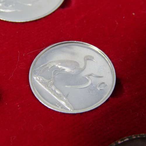 1968 South Africa short proof set with English R1 in red long proof box