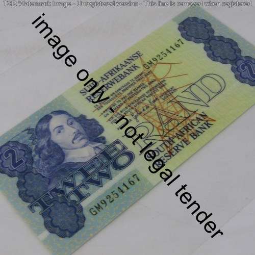 Lot of 7 South African laminated banknotes