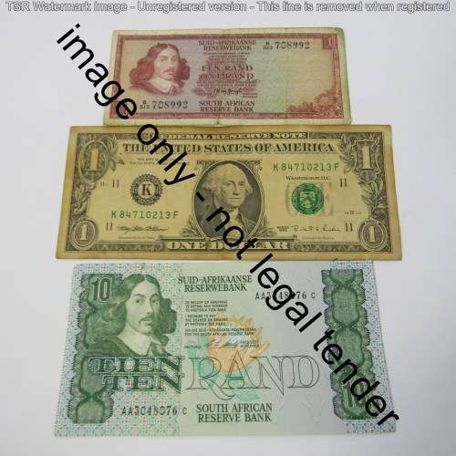 Lot of 10 world banknotes