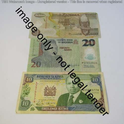 Lot of 10 Africa banknotes