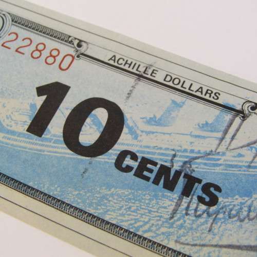 Shipping token for 10 cents useable on board the Achille Lauro which was hijacked in 1985