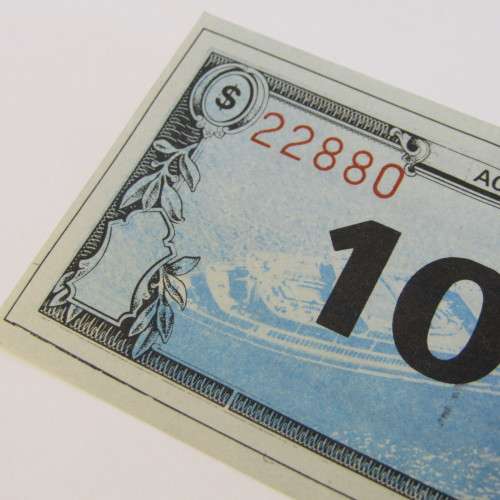 Shipping token for 10 cents useable on board the Achille Lauro which was hijacked in 1985