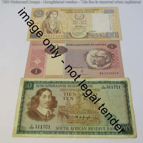 Lot of 10 better world banknotes