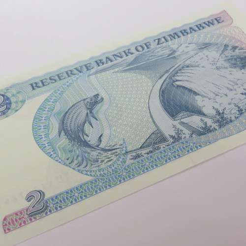 Zimbabwe $2 crisp uncirculated Harare 1994 ZW 14