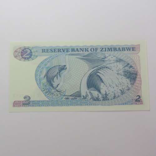 Zimbabwe $2 crisp uncirculated Harare 1994 ZW 14