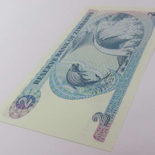 Zimbabwe $2 crisp uncirculated Harare 1994 ZW 14