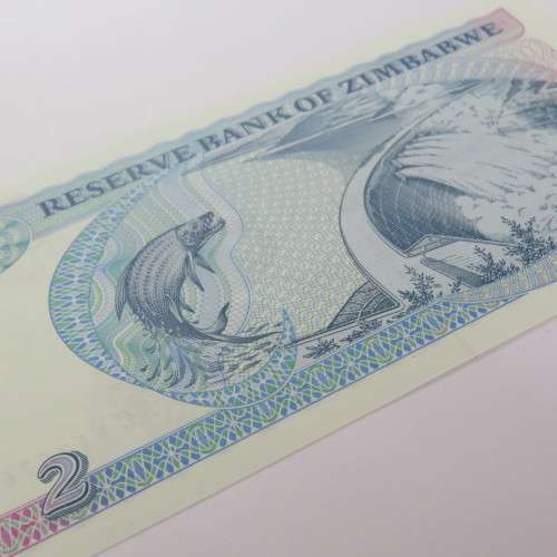 Zimbabwe $2 crisp uncirculated Harare 1994 ZW 14