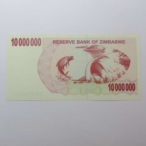 Zimbabwe $10000000 bearer cheque 1 January 2008 uncirculated ZW 90