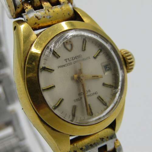 Vintage Tudor Auto Princess Oysterdate rotor self winding ladies watch - working - made by Rolex