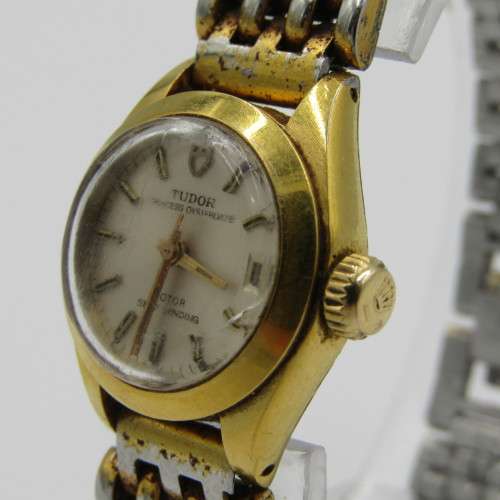 Vintage Tudor Auto Princess Oysterdate rotor self winding ladies watch - working - made by Rolex