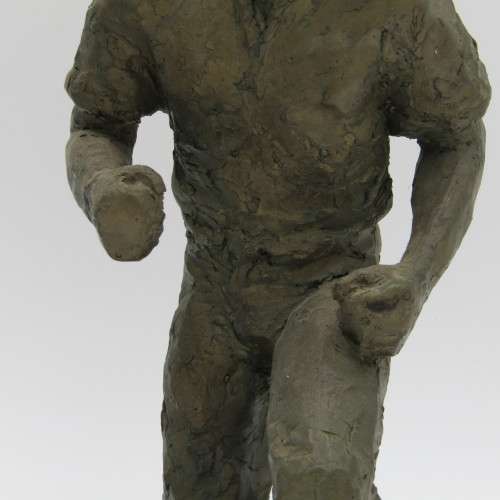 Set Bronzed resin sculptures of winemakers by Miriam Schwartz - 29.5cm