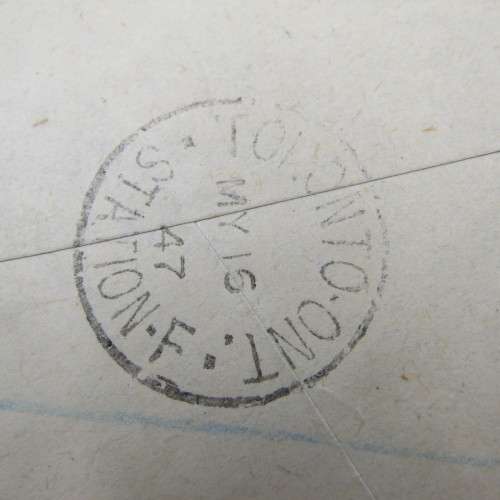 Registered postal cover from Lobatsi Bechuanaland to Ontario Canada 17 April 1947