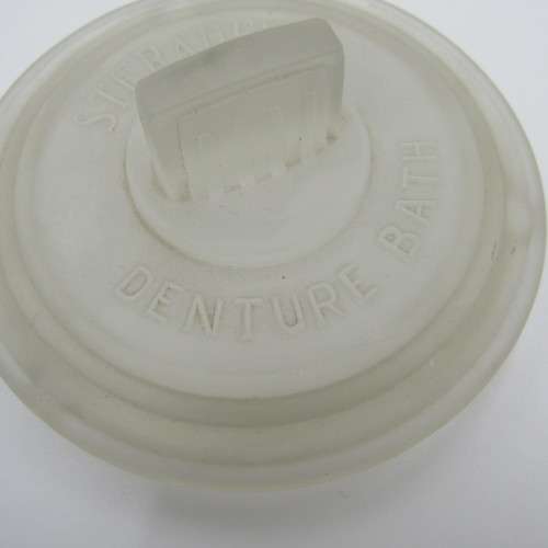Steradent denture bath holder