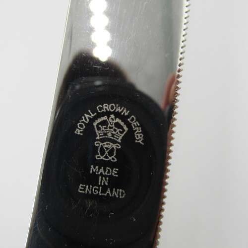 Royal Crown Derby bread knife in box - perfect condition