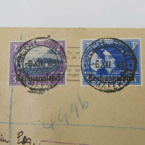 On His Majesty Service registered postal cover from Mafeking Bechuanaland to Kenilworth South Africa
