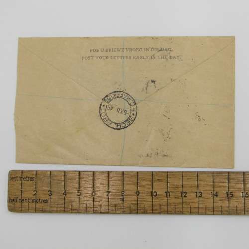 On His Majesty Service registered postal cover from Mafeking Bechuanaland to Kenilworth South Africa