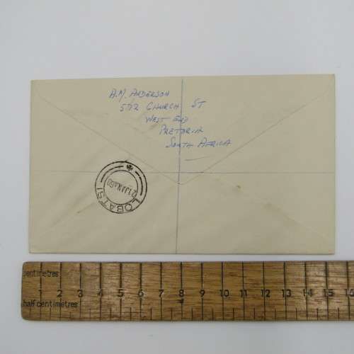 Registered first day cover from Lobatsi Bechuanaland to Pretoria South Africa 21 January 1960