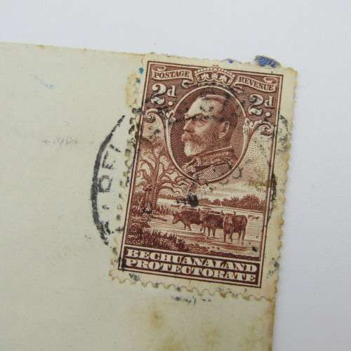 Postal cover from Bechuanaland protectorate to Port Elizabeth South Africa 6 March 1935