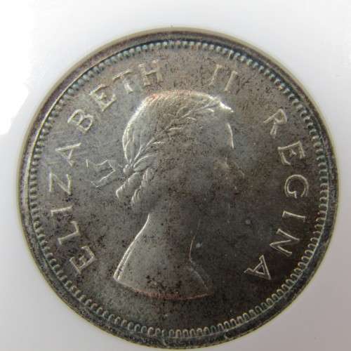 1954 SA Union 1s Shilling graded PF 66 by NGC