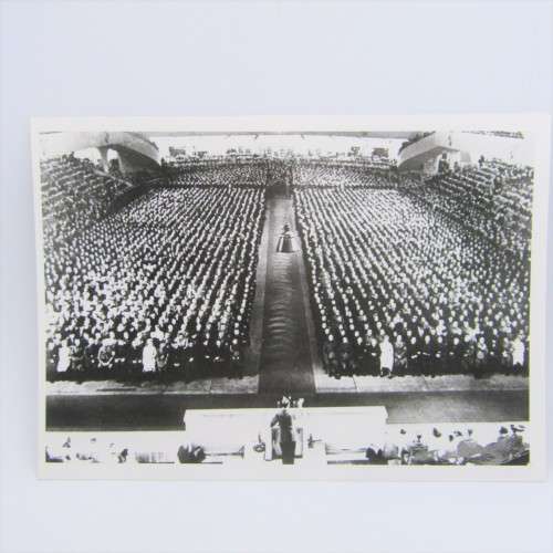 Photograph on photo paper of Nazi meeting 125mm x 175mm