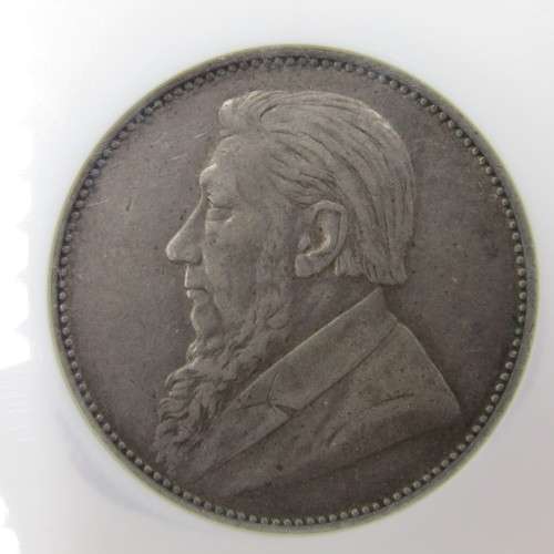 1897 ZAR 1s One Shilling graded XF 45 by NGC