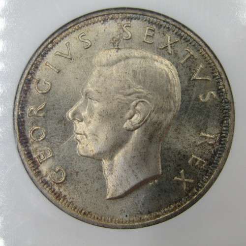 1952 SA Union 5s Five Shilling graded PF 66 by NGC