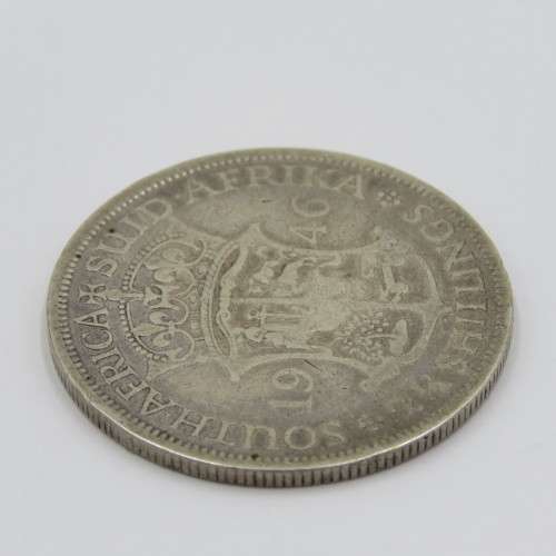 1946 South Africa half crown - Scarce but well used - Only 11388 minted