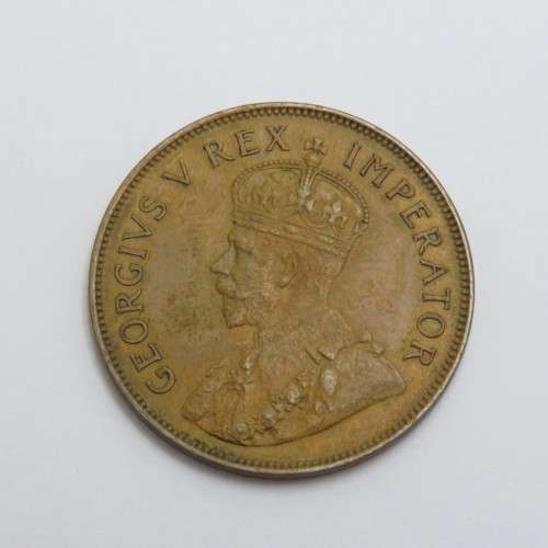 1936 South Africa penny XF or better