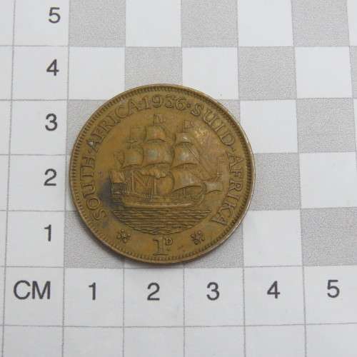 1936 South Africa penny XF or better
