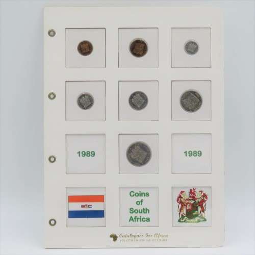1989 South Africa uncirculated set of coins
