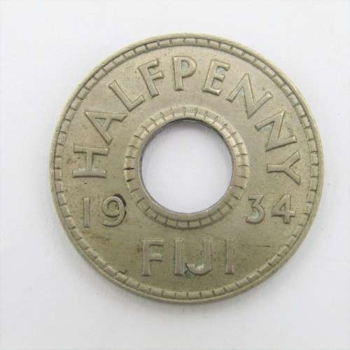 1934 Fiji Half Penny - AU+