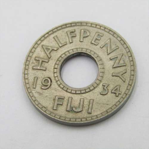 1934 Fiji Half Penny - AU+