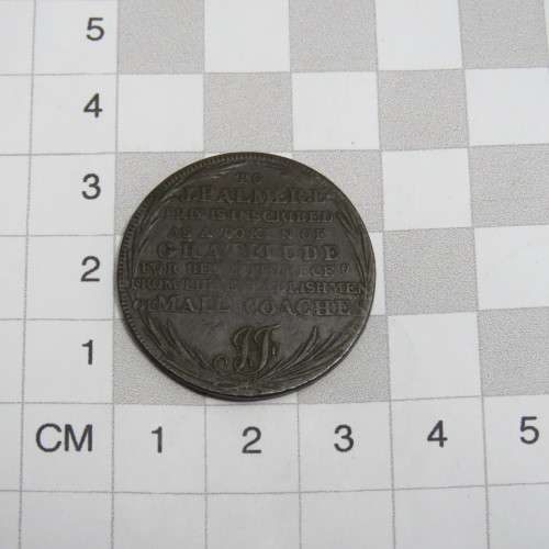1797 Great Britain Mail Coach half penny token