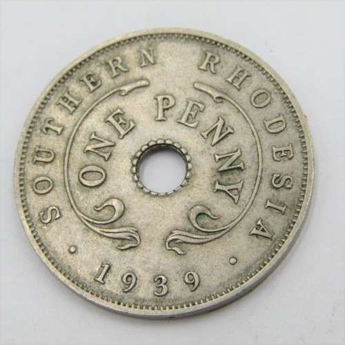 1939 Southern Rhodesia Penny - XF