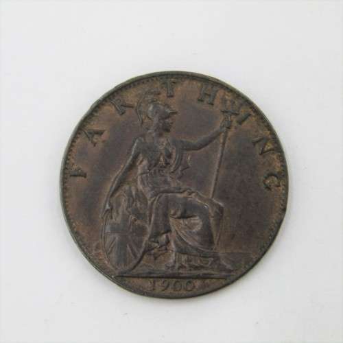 1900 Great Britain Victoria Farthing - AU +