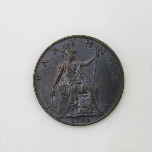 1901 Great Britain Victoria Farthing - Au