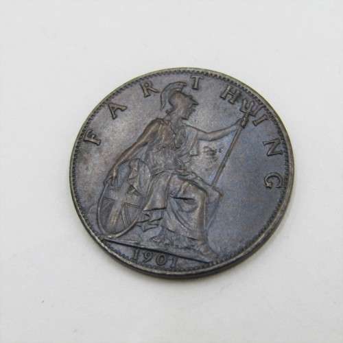 1901 Great Britain Victoria Farthing - Au
