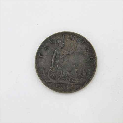 1893 Great Britain Victoria Farthing - AU +