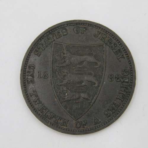 1888 Jersey One Twelfth of a Shilling