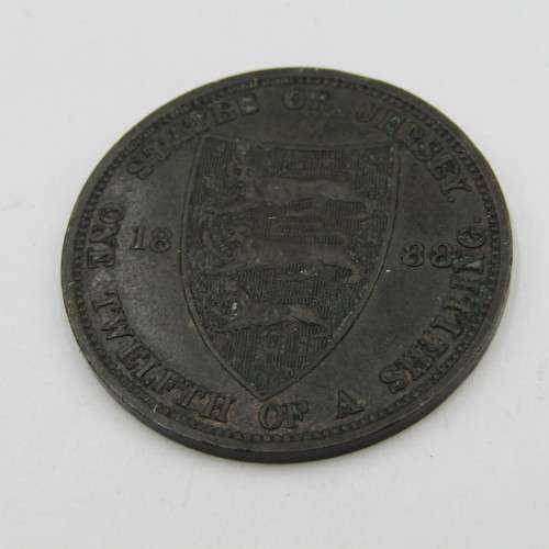 1888 Jersey One Twelfth of a Shilling