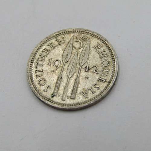 1942 Southern Rhodesia 3d with cracked die - AU