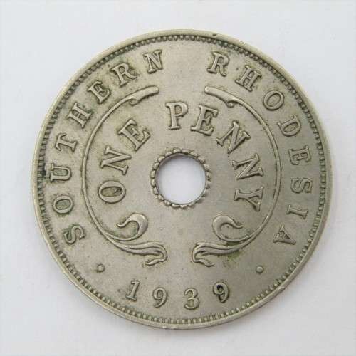 1939 Southern Rhodesia Penny - AU