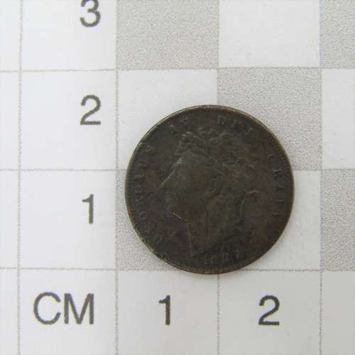 1827 Great Britain Third Farthing - scarce