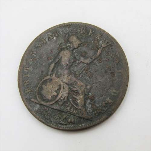 1826 and 1827 Greta Britain George IV half pennies