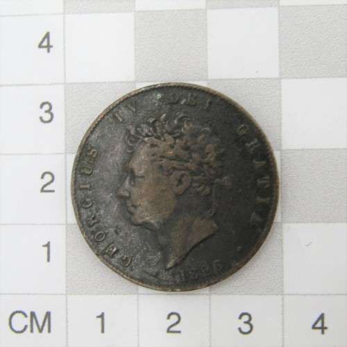 1826 and 1827 Greta Britain George IV half pennies