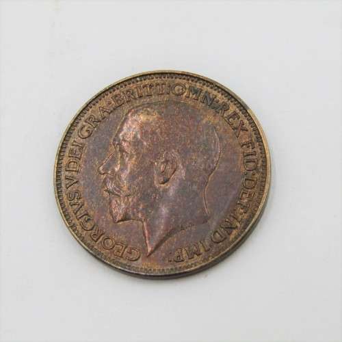1925 Greta Britain Farthing - AU+