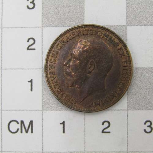 1925 Greta Britain Farthing - AU+