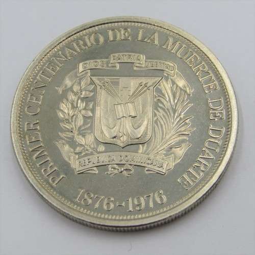 1976 Dominican Republic DUARTE crown size coin - only 5000 minted