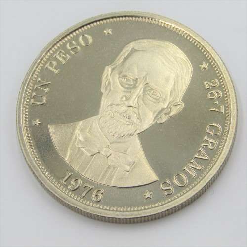 1976 Dominican Republic DUARTE crown size coin - only 5000 minted